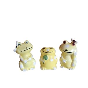 Vintage Yellow Froggy Kitchen Set